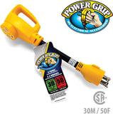Camco 55422 PowerGrip 12" 30Amp 4 Prong Locking Male to 50Amp Standard Female Generator Adapter