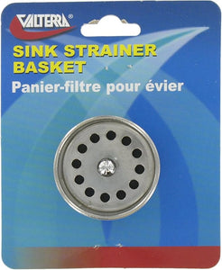 Valterra A01-2018VP Stainless Steel Bar Sink Strainer, Carded