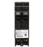 Siemens - 15 Amp Molded Case Circuit Breaker Plug-In - 30/15 Amp - 1 Pole - 120 Volt