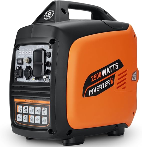 Portable Inverter Generator 2500W Gas Powered