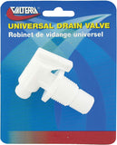 Valterra A01-2026VP Universal Drain Valve - Threaded, White